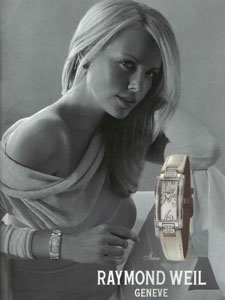 Charlize Theron Advertisement for Raymond Weil 