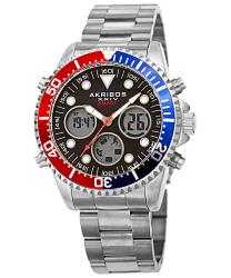 Akribos SMART WATCHES Men's Watch Model AKT1094SSBKS