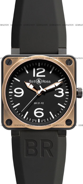 Bell & Ross BR01 Men's Watch Model BR01-92-BD-Carbon-PinkGold