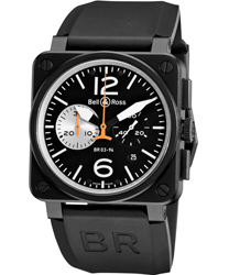 Bell & Ross Aviation Men's Watch Model BR03-94BLCKWHIT