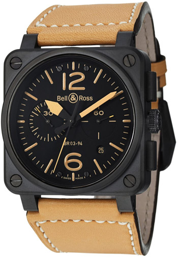 Bell & Ross Aviation Men's Watch Model BR03-94HERITAGE