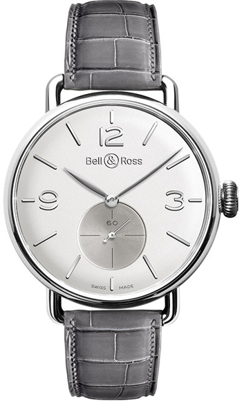 Bell & Ross Argentium Men's Watch Model BRWW1-ME-AG-OP-SCR