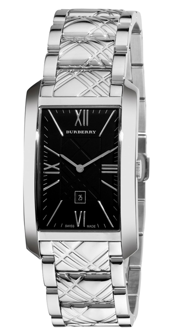 Burberry Check Engraved Men's Watch Model BU1097
