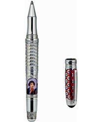 Chopard Solid Sterling Silver (925) Hand-Painted Portrait Of Pompeii Ball Point Pen Model 95013-0156