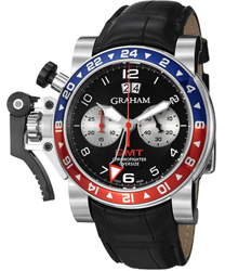 Graham  Chronofighter Oversize GMT Steel Men's Watch Model: 2OVHS.B39A