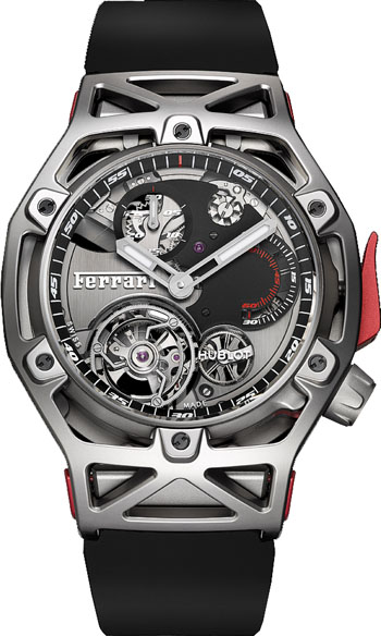 Hublot Techframe Ferrari Tourbillon Chronograph Men's Watch Model 408.NI.0123.RX