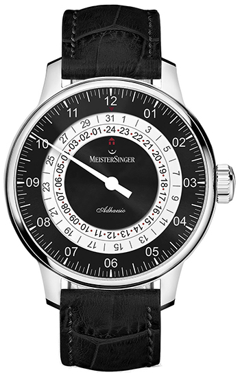 MeisterSinger Adhaesio Second Time Zone Men's Watch Model AD902