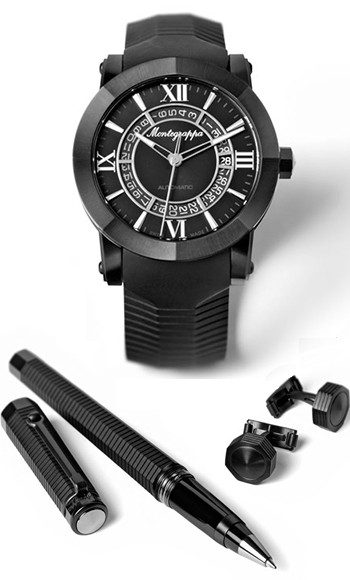 Montegrappa Nero Uno Limited Edition Set Men's Watch Model IDNLWSBK