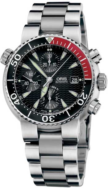 Oris Diver Chronograph Mens Wristwatch Model: 674.7542.71.54.MB