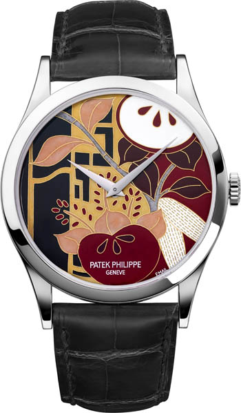 Patek Philippe Enamel Artwork Dial Unisex Watch Model 5077P-098