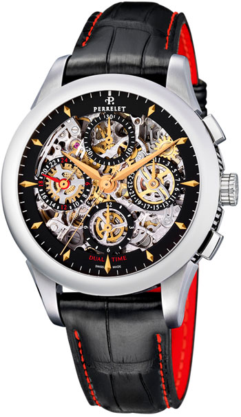 Perrelet Chronograph Skeleton GMT Men's Watch Model A1010.9