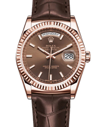 Rolex Day-Date President Men's Watch Model 118135-BROWN