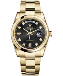 Rolex Day-Date Men's Watch Model: 118208-BLACDIA