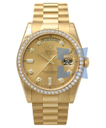 Rolex Day-Date President Men's Watch Model: 118348YGCD-DB