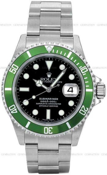 Rolex Submariner Date Men's Watch Model 16610LV