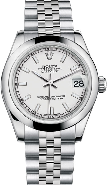 Rolex Datejust Ladies Watch Model 178240-WHITE-STICK