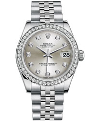 Rolex Datejust Ladies Watch Model 178384-SIL-DIA