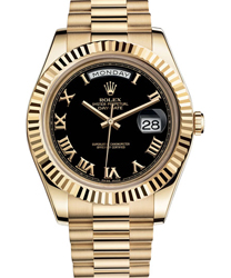 Rolex Day-Date II President Men's Watch Model 218238-RO-BLK