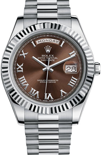 Rolex Day-Date II President Men's Watch Model 218239-RO-BRN