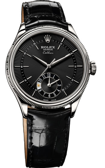 Rolex Cellini Dual Time Men's Watch Model 50529-BL-BL