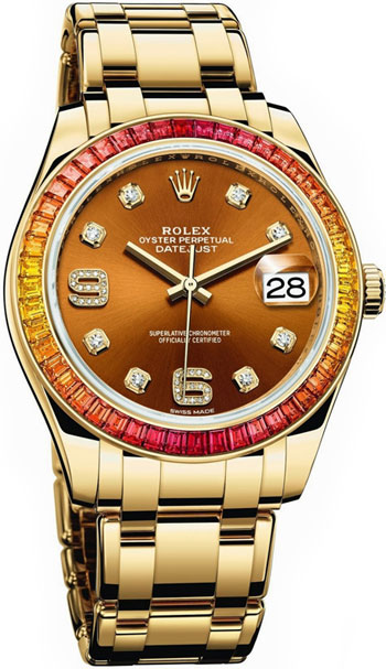 Rolex Pearlmaster Ladies Watch Model 86348SAJOR