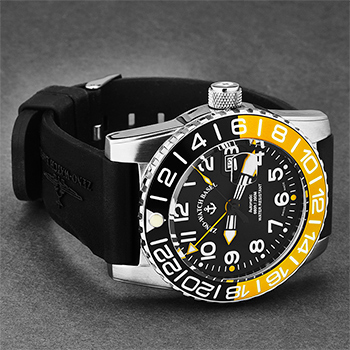 Zeno Airplane Diver Men's Watch Model 6349GMT-12-A1-9 Thumbnail 4