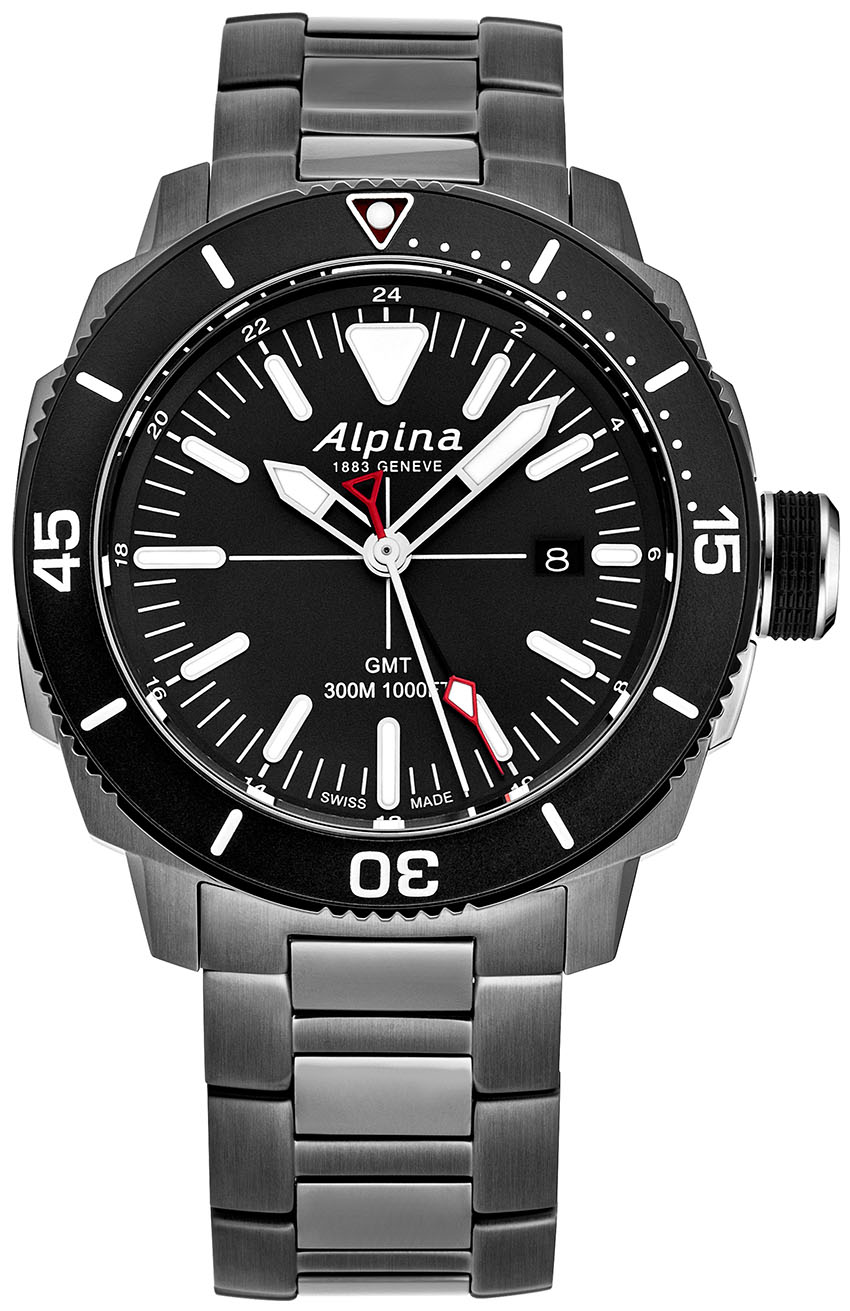 Alpina Seastrong Diver GMT Men's Watch Model: AL247LGG4TV6B