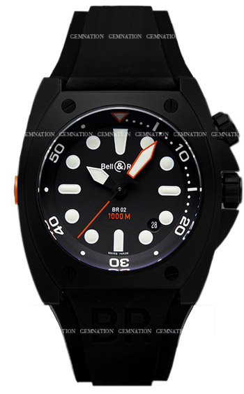 Bell & Ross Marine Men's Watch Model BR02-92-Carbon-Pro