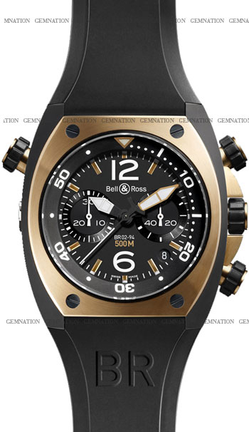 Bell & Ross BR02 Men's Watch Model BR02-94-BD-PG-Carbon