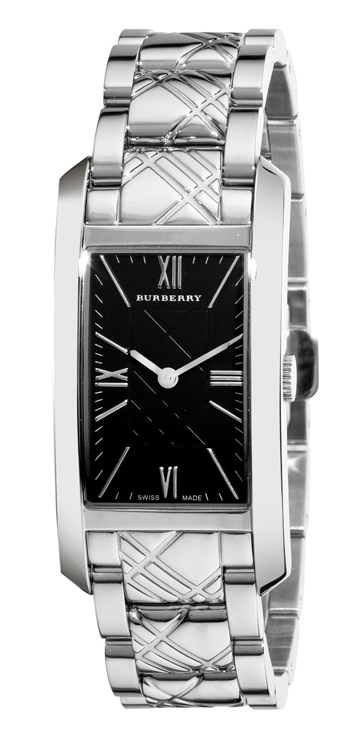 Burberry Check Engraved Ladies Watch Model BU1098
