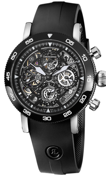 Chronoswiss Timemaster Chronograph Skeleton Men's Watch Model CH9043S-BK
