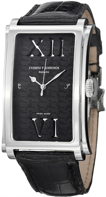 Cuervo Y Sobrinos Prominente Men's Watch Model 1011.1NRO-LBK