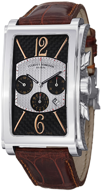 Cuervo Y Sobrinos Prominente Men's Watch Model 1014.1NO-LBR