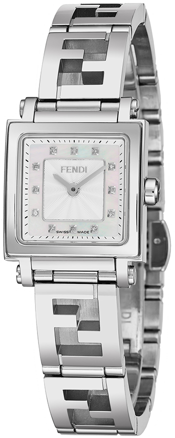 Fendi Quadro Ladies Watch Model F605024000D1