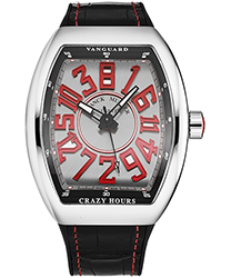 Franck Muller Vanguard Crazy Hours Men's Watch Model: 45CHACERSILRED