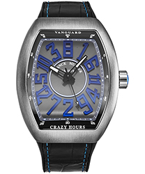 Franck Muller Vanguard Crazy Hours Men's Watch Model 45CHTTBRBLSIL
