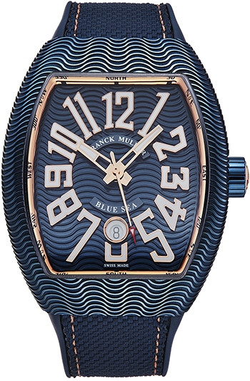 Franck Muller Vanguard Blue Sea Men's Watch Model 45SCBLUSEABLU