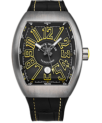 Franck Muller Vanguard Men's Watch Model 45SCSTLBLKYEL