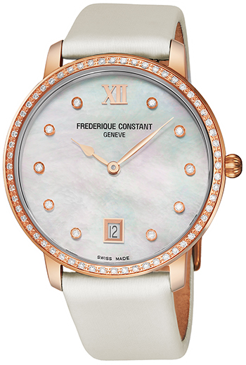 Frederique Constant Slim Line Ladies Watch Model FC220MPW4SD34