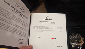 Hublot Classic Fusion Men's Watch Model 525.NX.0170.RX.ORL18 Thumbnail 3