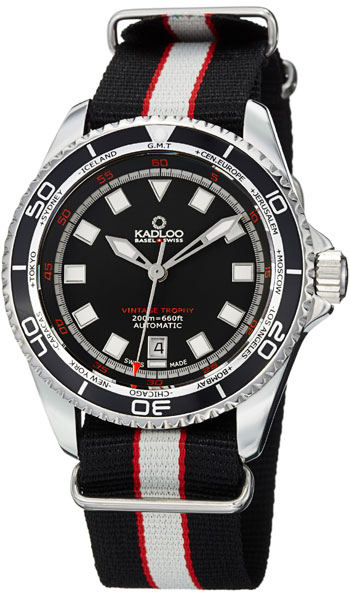 Kadloo Vintage Trophy GMT Time Zone Men's Watch Model 86220BKL