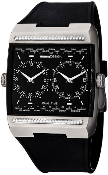 Momo Design Dual Time GMT Men's Watch Model MD077-D1BK-RB