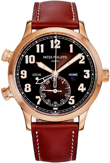 Patek Philippe Calatrava Pilot Travel Time Men's Watch Model 5524R-001