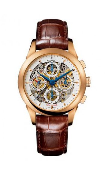 Perrelet Chronograph Skeleton GMT Men's Watch Model A3007.7