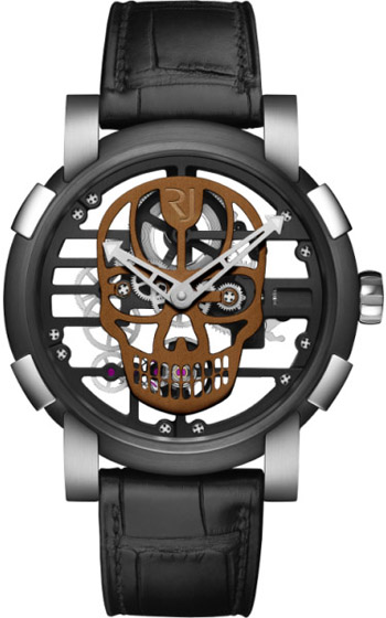 Romain Jerome Skylab 48 Speed Metal Brown Skull Men's Watch Model RJ.M.AU.030.18