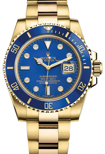 Rolex Submariner Men's Watch Model 116618LB-BLUDIA