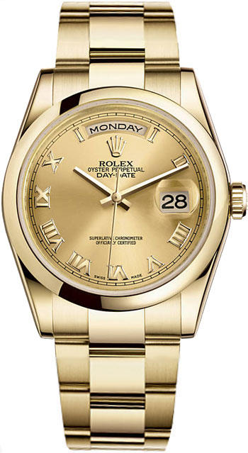 Rolex Day-Date Men's Watch Model 118208-CHARO