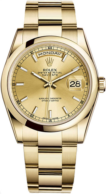 Rolex Day-Date Men's Watch Model 118208-CHASTI