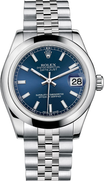 Rolex Datejust Ladies Watch Model 178240-BLUE-STI