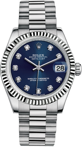 Rolex Datejust Ladies Watch Model 178279-BLUE-DIAM